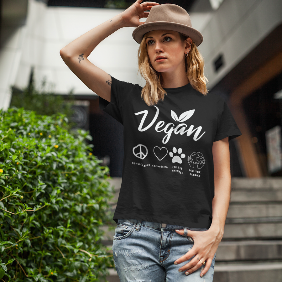 Organic T-Shirt - Vegan - Made USA Eco-Friendly - Free Shipping – Best Vegan Style